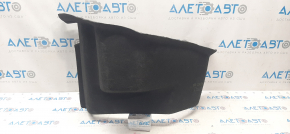 Front trunk trough trim right Tesla Model S 12-15 pre-rest RWD, black, torn