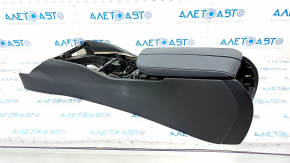 Console central armrest BMW 5 G30 17-20 black, dark blue armrest, scratches