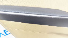 Door trim card rear left Hyundai Elantra UD 11-13 pre-rest beige, trim beige leather, armrest leather, under heating scratches