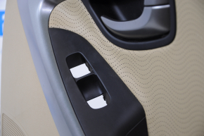 Door trim card rear right Hyundai Elantra UD 11-13 prerest beige, insert leather with perforation, armrest leather, heated, scratches