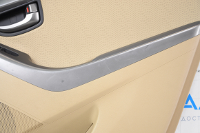 Door trim card rear right Hyundai Elantra UD 11-13 prerest beige, insert leather with perforation, armrest leather, heated, scratches