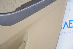 Door trim card rear right Hyundai Elantra UD 11-13 prerest beige, insert leather with perforation, armrest leather, heated, scratches