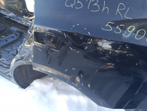 Quarter wing rear left Audi Q5 8R 09-17 hybrid on the body, black, dents