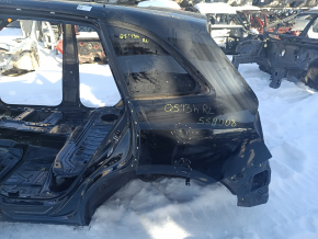 Quarter wing rear left Audi Q5 8R 09-17 hybrid on the body, black, dents