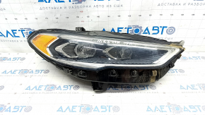 Front right headlight complete Ford Fusion mk5 17-20 LED, with DRL, sand