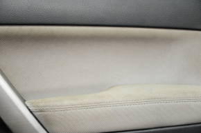 Door trim card front right Subaru Forester 14-18 SJ black with gray insert cloth, armrest cloth, for cleaning