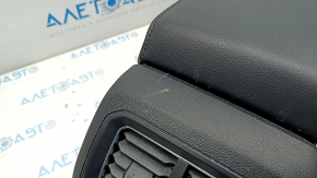 Central console armrest and cup holders VW Tiguan 18 - leather black, scratches, for dry cleaning