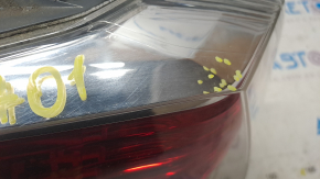 Outer wing light left Nissan Rogue 14-16 for polishing, cracks inside, touched up
