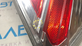 Outer wing light left Nissan Rogue 14-16 for polishing, cracks inside, touched up