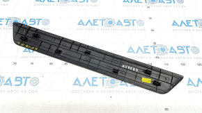 Door sill trim front left outer Hyundai Sonata 15-19 black, crack in fastening