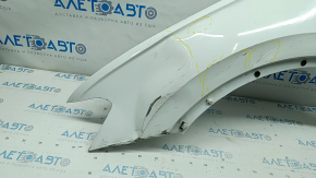 Front left wing VW Tiguan 18-21 white LC9A, dented, bumps, tear