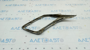 Left muffler frame VW Tiguan 18 - chrome, bumps, broken fastener, chrome swelled