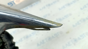 Right muffler frame VW Tiguan 18 - chrome, bumps, chrome bulged