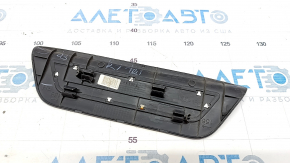 Rear right outer door sill plate for Hyundai Sonata 15-19, black with chrome