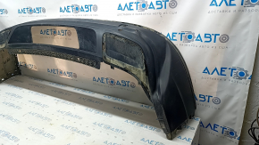 Bumper rear bare lower part VW Tiguan 18-21 structure, under chrome moldings, dent, tears, pressed