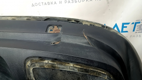 Bumper rear bare lower part VW Tiguan 18-21 structure, under chrome moldings, dent, tears, pressed