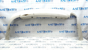 Rear bumper lip Ford Fusion mk5 13-18 for 1 pipe, white, broken fasteners, crack, scratches