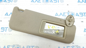 Right visor Toyota Camry v50 12-14 usa beige, without hook, without backlight, for dry cleaning