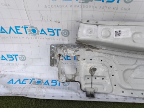Rear panel VW Passat b8 16-19 2 parts, drilled, white