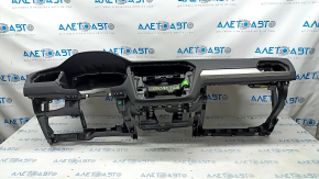 Torpedo front panel without AIRBAG VW Tiguan 18 - black, without air ducts, without side trims, scratches