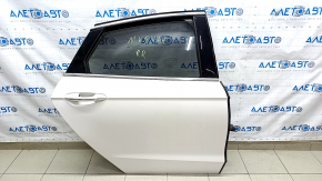 Door assembly rear right Ford Fusion mk5 13-20 keyless, white UG, handle with chrome strip, butt