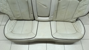 Rear row of seats 2 row Ford Fusion mk5 17-20 titanium, grey leather, type 2, dry cleanable, dents