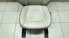 Passenger seat Ford Fusion mk5 17-20 with airbag, leather gray, electric, heated, ventilated, for cleaning