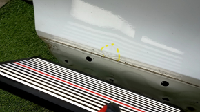 Bare rear left door VW Tiguan 18- white LC9A, dents