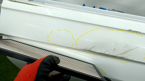 Bare rear left door VW Tiguan 18- white LC9A, dents