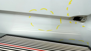 Bare rear left door VW Tiguan 18- white LC9A, dents