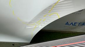 Bare rear left door VW Tiguan 18- white LC9A, dents