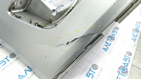 Front bumper bare Ford C-max MK2 13-18 usa silver, torn, broken fasteners, scratches