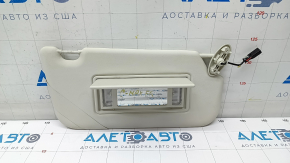 Right visor for Ford C-max MK2 13-18, gray, without hook, with backlight