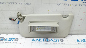 Left visor for Ford C-max MK2 13-18, gray, without hook, with backlight, adjustable