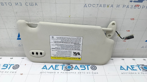 Left visor for Ford C-max MK2 13-18, gray, without hook, with backlight, adjustable