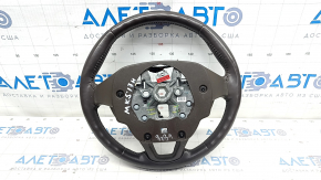 Naked steering wheel Ford Fusion mk5 13-20 leather, brown, scratches