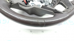 Naked steering wheel Ford Fusion mk5 13-20 leather, brown, scratches