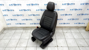 Driver's seat Ford C-max MK2 13-18 with airbag, electric, leather black, heating, tear on the back