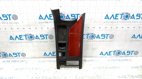Center console trim mahogany cup holder Lexus RX350 RX450h 10-12 black, without joystick