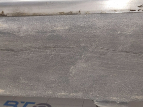 Left threshold Dodge Journey 11 - structure with chrome, scratches, tears in fasteners, dents, bumps, missing 1 fastener