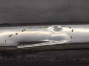 Left threshold Dodge Journey 11 - structure with chrome, scratches, tears in fasteners, dents, bumps, missing 1 fastener