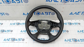 Naked steering wheel Ford C-max MK2 13-18 leather black, worn