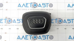 Airbag in steering wheel driver Audi Q7 16- black, pokes on chrome