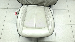 Driver's seat Ford Fusion mk5 17-20 without airbag, without adjustments, without motors, with pad, leather, gray, broken back