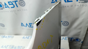 Front bumper bare VW Tiguan 18 - white, broken mount, scratches, pressed