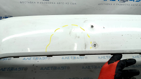 Front bumper bare VW Tiguan 18 - white, broken mount, scratches, pressed