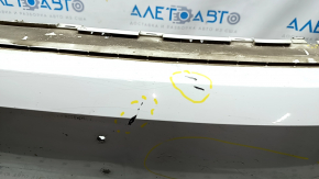Front bumper bare VW Tiguan 18 - white, broken mount, scratches, pressed