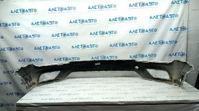 Front bumper bare VW Tiguan 18 - white, broken mount, scratches, pressed