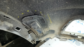Front bumper bare VW Tiguan 18 - white, broken mount, scratches, pressed
