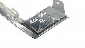 Front bumper molding lower left Honda Accord 18-22 black gloss, scratches